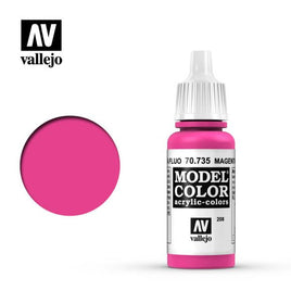 Fluorescent Magenta (#208) Model Color Acrylic Paint 17 ml