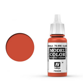 Clear Orange (#25) Model Color Acrylic Paint 17 ml