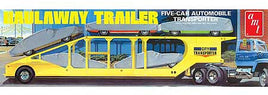 Haulaway Trailer Five Car Automobile Transporter (1/25 Scale) Plastic Vehicle Model Kit