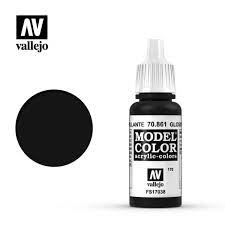 Glossy Black (#170) Model Color Acrylic Paint 17 ml