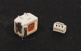 Custom Chest Type Soda Machine with Case Seven-Up