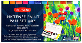 Inktense Paint Pan - 12 Watercolor Set