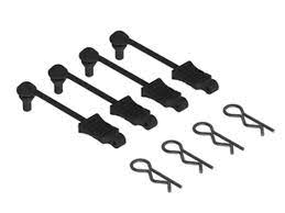 Arrma Scale Body Clip Retainers in Black