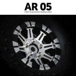 1.9 AR05 5 Lug Aluminum Beadlock Wheels