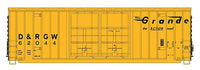 HO Gunderson 50' High Cube Double Door Boxcar - Peaked Roof - Denver & Rio Grande Western 62046