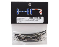 Bungee Cord Set (6) Black Light Tan (1/10 Scale)