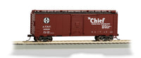 Atchinson, Topeka & Santa Fe (Boxcar Red; Map Logo, "Chief Daily Streamliner") 40'  HO Scale Steel Boxcar