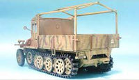 SdKfz 11 3-Ton Halftrack Late Type With Wood Cab (1/35 Scale) Plastic Military Model Kit