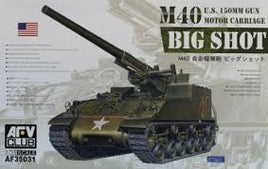 M40 Big Shot US 155mm Gun Motor Carriage (1/35 Scale) Plastic Military Model Kit