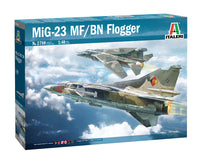 MiG-23 MF/BN FLOGGER (1/48th Scale) Plastic Model Aircraft Kit