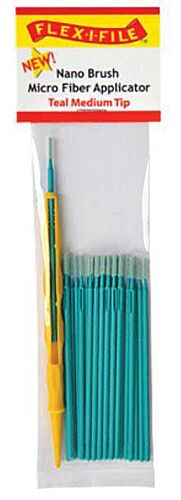 Nano Brush -- Medium Tip & 1 Applicator Handle/Holder (teal) pkg(24)