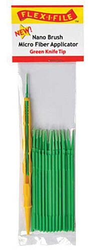 Nano Brush -- Knife Tip & 1 Applicator Handle/Holder (green) pkg(24)