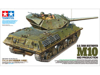 Us Tank Destroyer M10 Mid Production (1/35 Scale) Plastic Military Model Kit