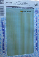 B&O Stripes for Passenger Cars 1949-70