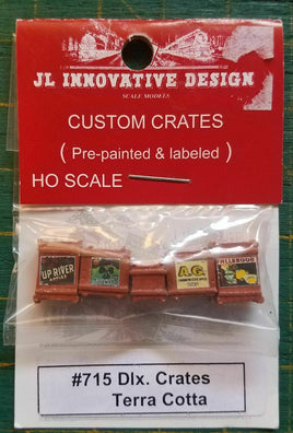 Custom Deluxe Crates (5 Pack) Terra Cotta