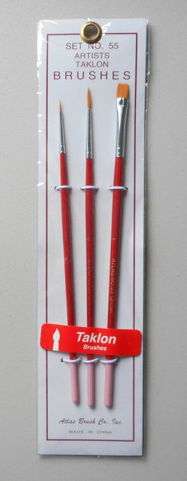 Taklon Detailing Brush 3-Piece Set