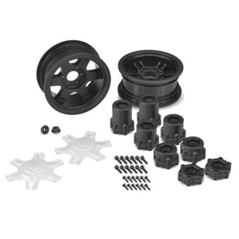 Dragon 2.6 Mega Truck Wheel with Adaptor, Black (2)