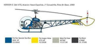 OH-13 Sioux Helicopter (1/48 Scale) Helicopter Model Kit