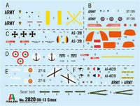 OH-13 Sioux Helicopter (1/48 Scale) Helicopter Model Kit