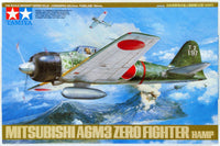 Mitsubishi A6M3 Zero Fighter (1/48 Scale) Plastic Aircraft Model Kit