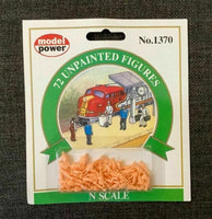 Unpainted Passengers & Railroad Worker Figures N Scale