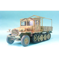 SdKfz 11 3-Ton Halftrack Late Type With Wood Cab (1/35 Scale) Plastic Military Model Kit