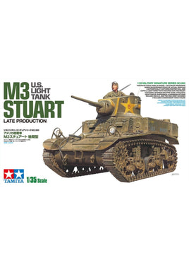 U.S. Light Tank M3 Stuart Late Production (1/35th Scale) Plastic Military Model Kit