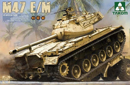 US M47 E/M Patton Medium Tank (1/35 Scale) Plastic Military Model Kit