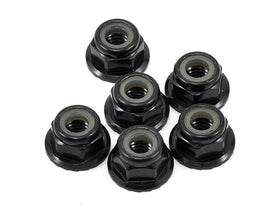 4mm Aluminum Serrated Lock Nuts (6 Packs)