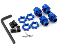 Wheel Hub Set 17mm Short Blue Slash 4WD