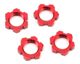 Red Wheel Nuts Splined 17mm Serrated